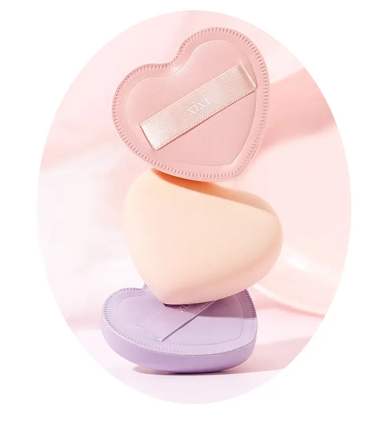 Xixi Heart Shape Soft Powder Puff No Powder Small — feature 14