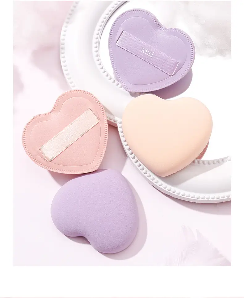Xixi Heart Shape Soft Powder Puff No Powder Small — feature 15
