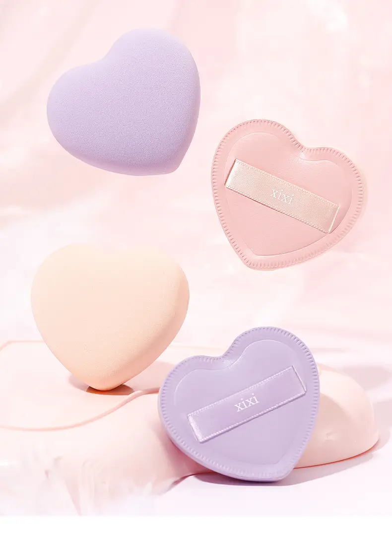 Xixi Heart Shape Soft Powder Puff No Powder Small — feature 16