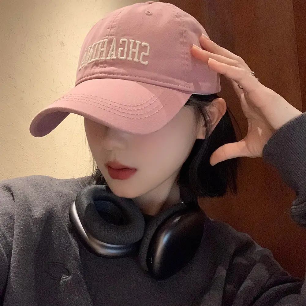Women Pink Wide Brim Cap American Design - Image 10