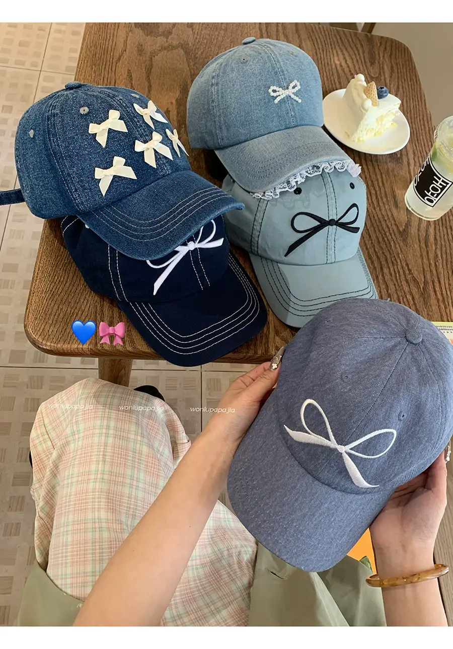 Women Bow Peaked Cap Black 2024 — feature 1