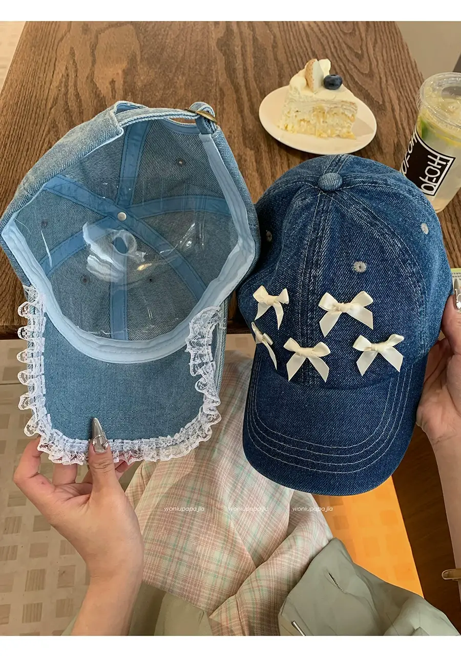 Women Bow Peaked Cap Black 2024 — feature 3