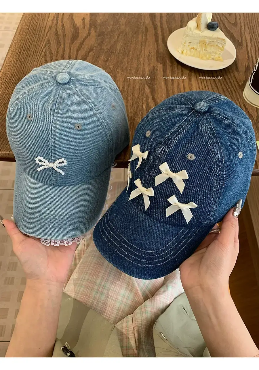 Women Bow Peaked Cap Black 2024 — feature 9
