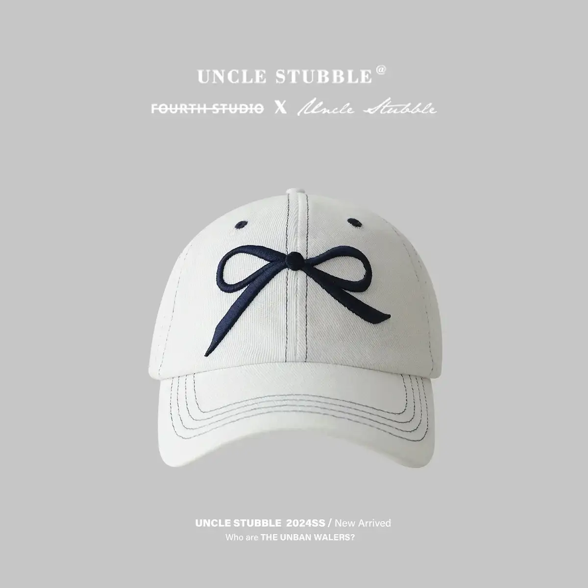 Women Bow Peaked Cap Black 2024 - Image 16