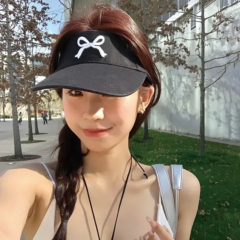 Women Bow Peaked Cap Black 2024 - Image 27