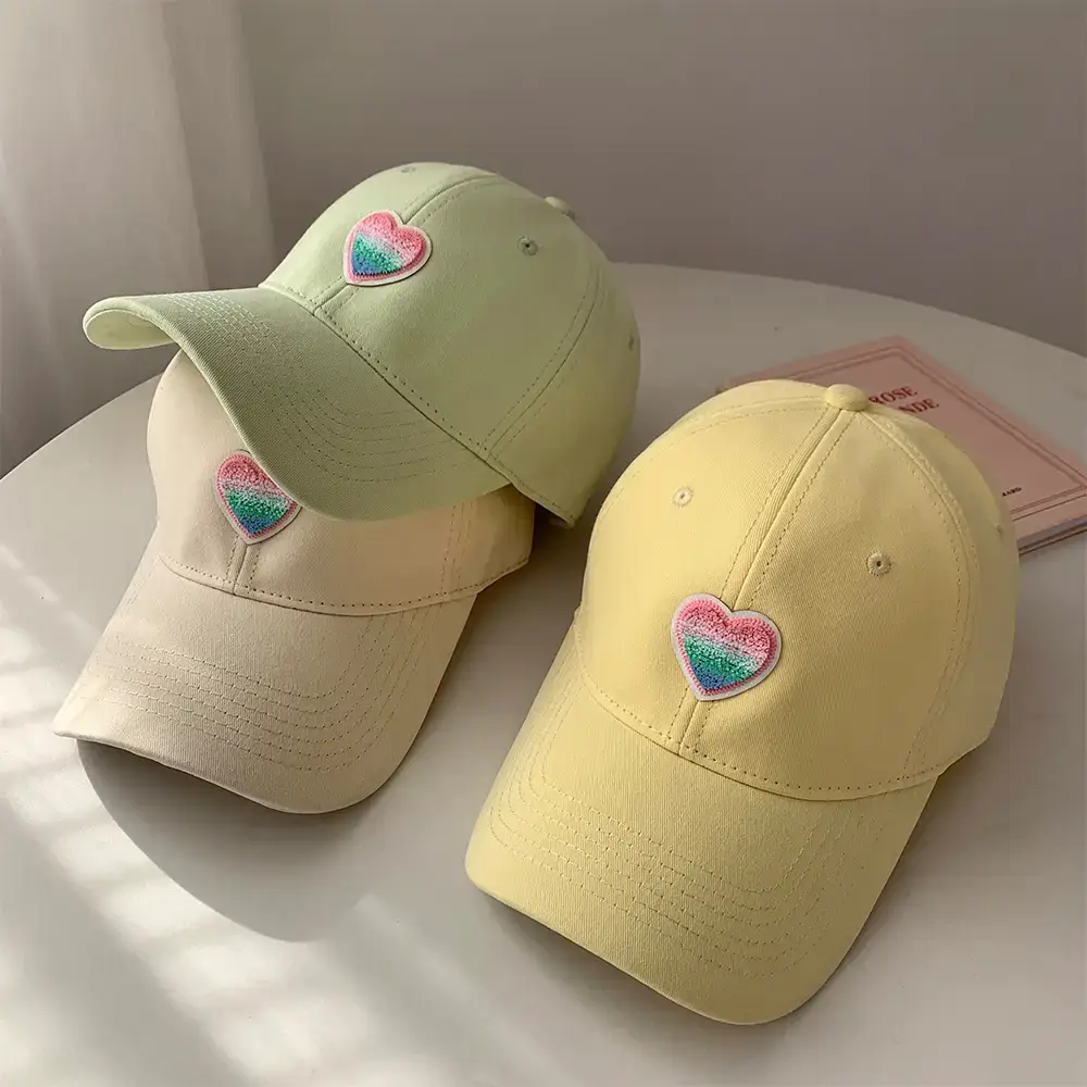 Women's Blue Heart Embroidered Baseball Cap - Image 9
