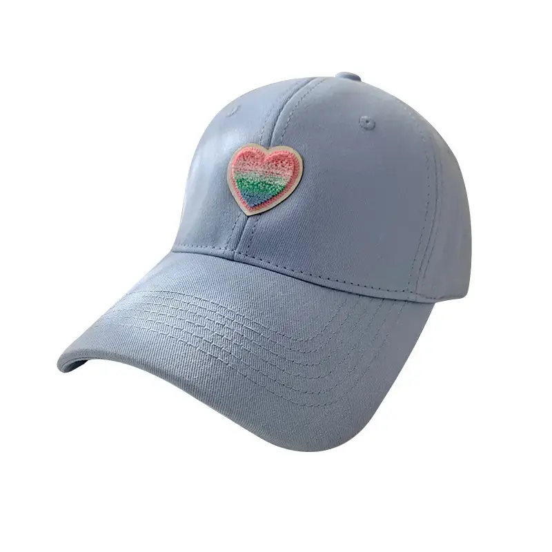 Women's Blue Heart Embroidered Baseball Cap - Image 11