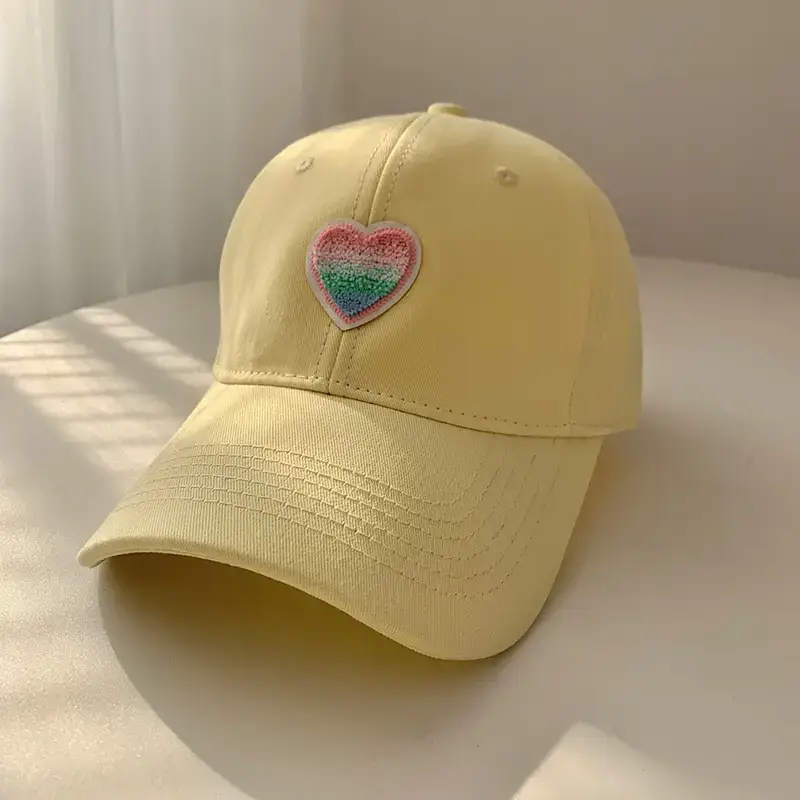 Women's Blue Heart Embroidered Baseball Cap - Image 5