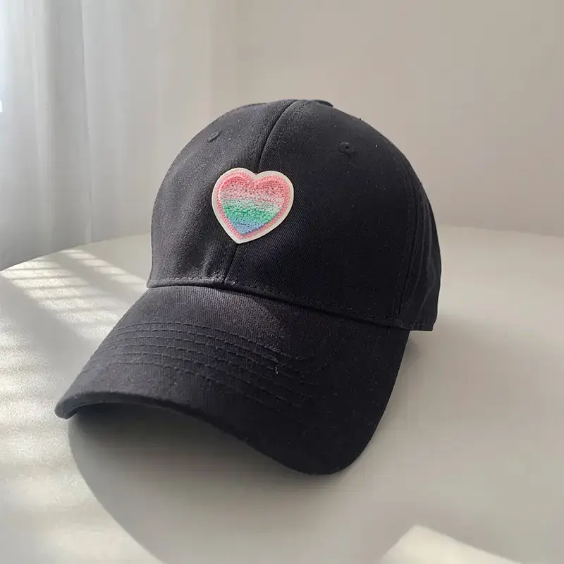 Women's Blue Heart Embroidered Baseball Cap - Image 6