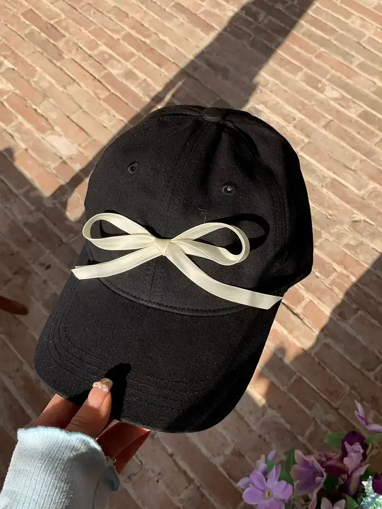 Sweet Pink Bow Baseball Cap for Women 2024 — feature 14