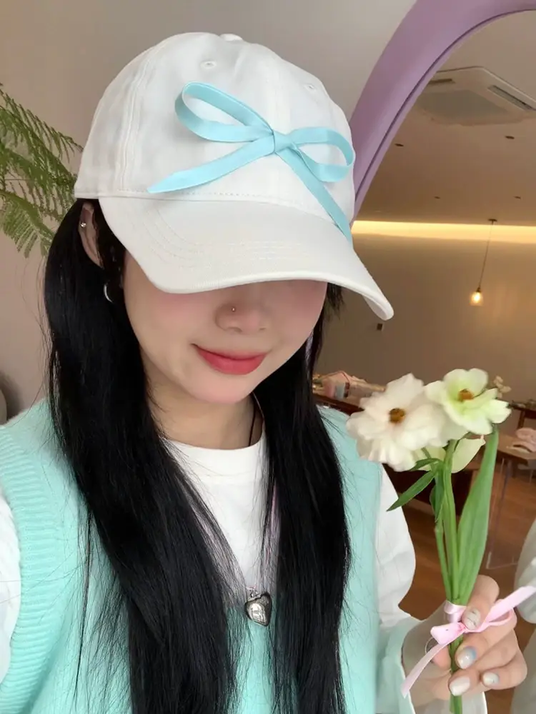 Sweet Pink Bow Baseball Cap for Women 2024 — feature 5