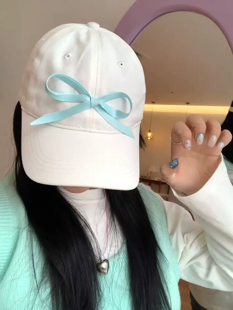 Sweet Pink Bow Baseball Cap for Women 2024 — feature 6