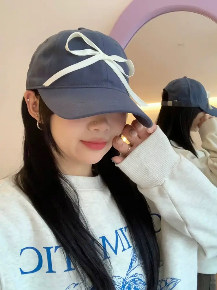 Sweet Pink Bow Baseball Cap for Women 2024 — feature 7