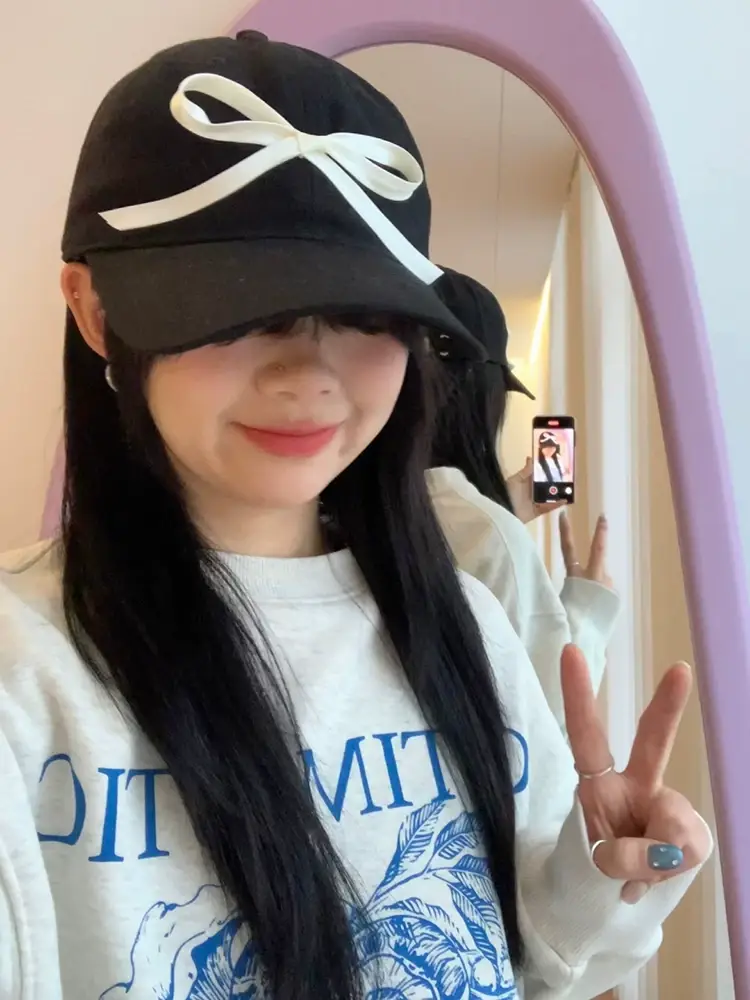 Sweet Pink Bow Baseball Cap for Women 2024 — feature 9