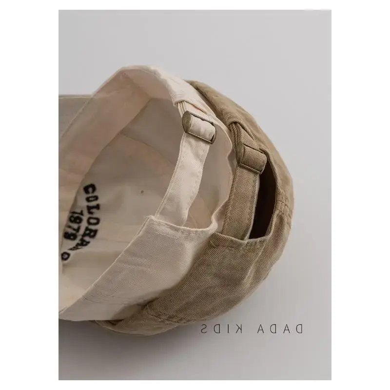 Kids Sun-Proof Peaked Cap Grey Korean Style - Image 11
