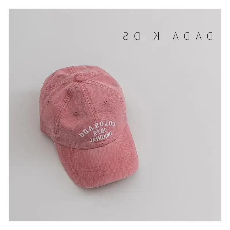 Kids Sun-Proof Peaked Cap Grey Korean Style - Image 2