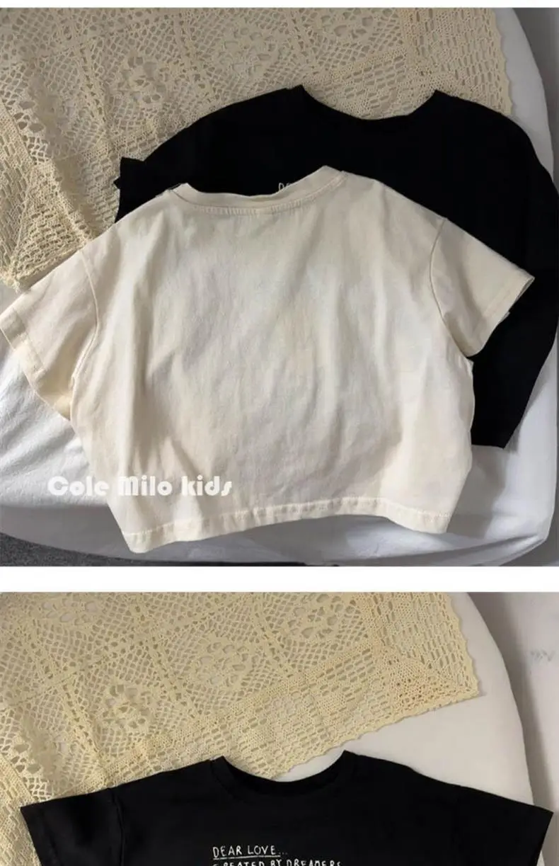 Black Graphic Cotton T-Shirt for Boys Girls Base — feature 13
