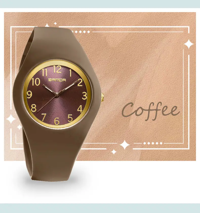 Red Quartz Watch for Men Women Silent Waterproof — feature 44