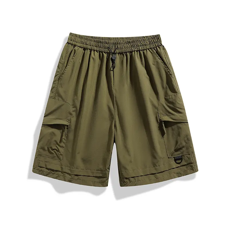 Pink Men's Ice-Resistant Shorts with Drawstring Waist - Image 15