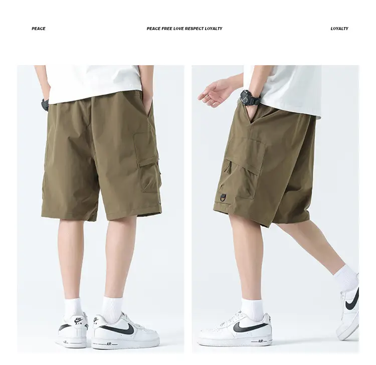 Pink Men's Ice-Resistant Shorts with Drawstring Waist — feature 16
