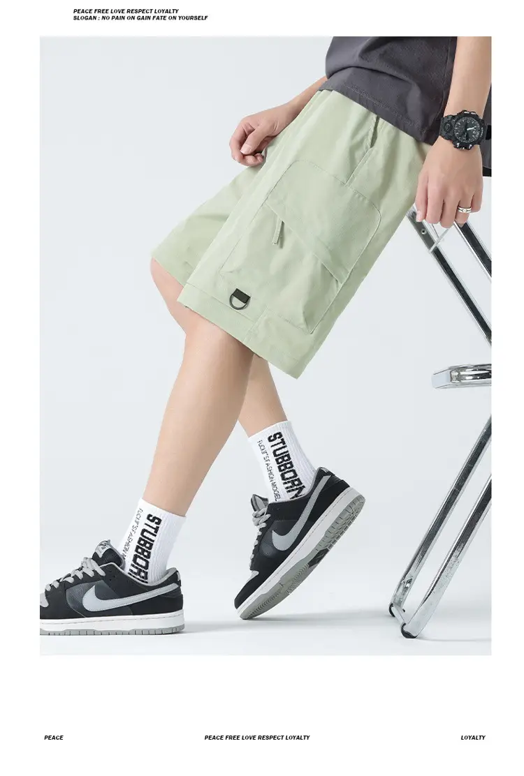 Pink Men's Ice-Resistant Shorts with Drawstring Waist — feature 29