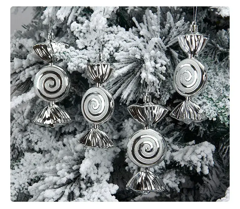 Silver Spiral Christmas Tails Candy Pack of 4 — feature 11