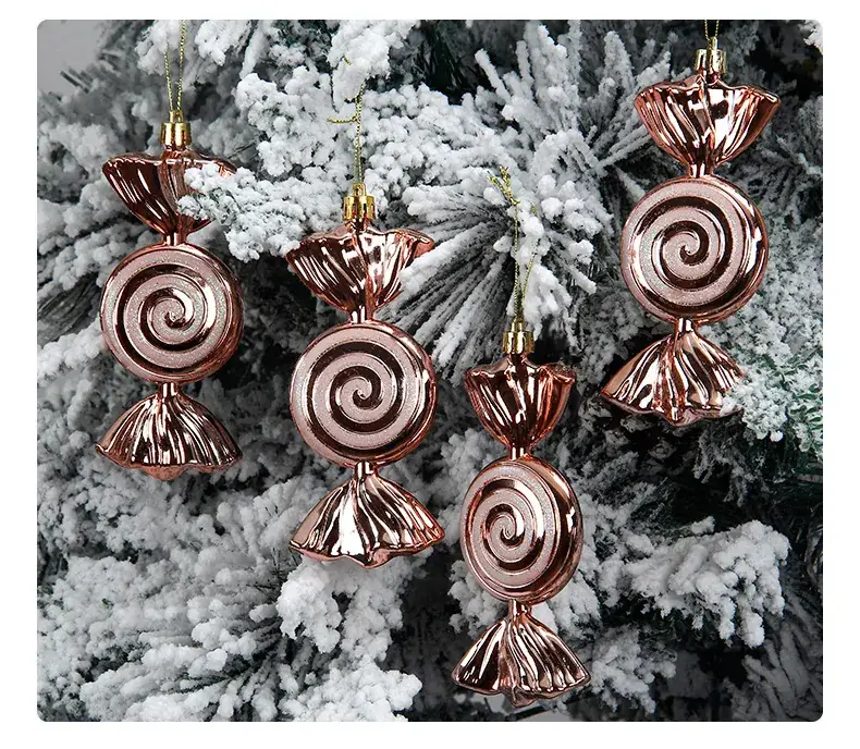 Silver Spiral Christmas Tails Candy Pack of 4 — feature 13