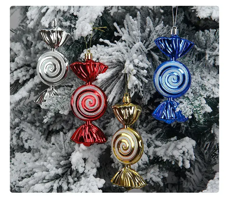 Silver Spiral Christmas Tails Candy Pack of 4 — feature 14