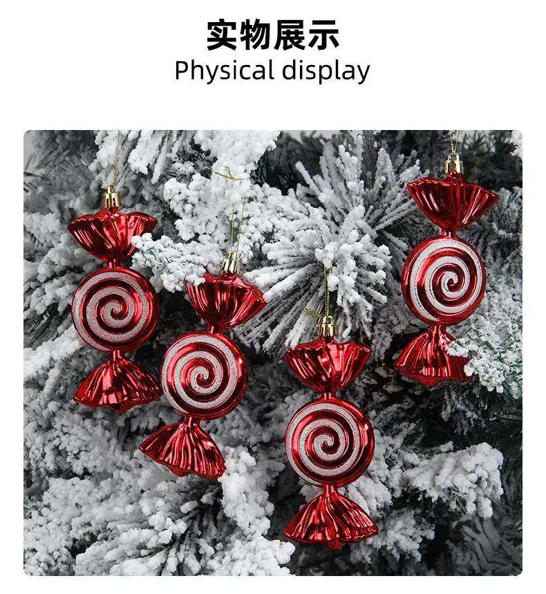 Silver Spiral Christmas Tails Candy Pack of 4 — feature 9