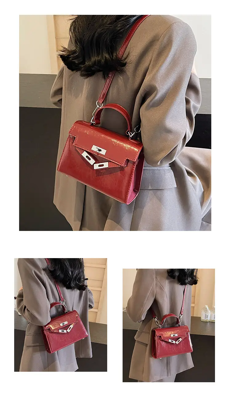 Women's Crossbody Tote Bag with High-Grade Leather & Platinum Hardware — feature 12