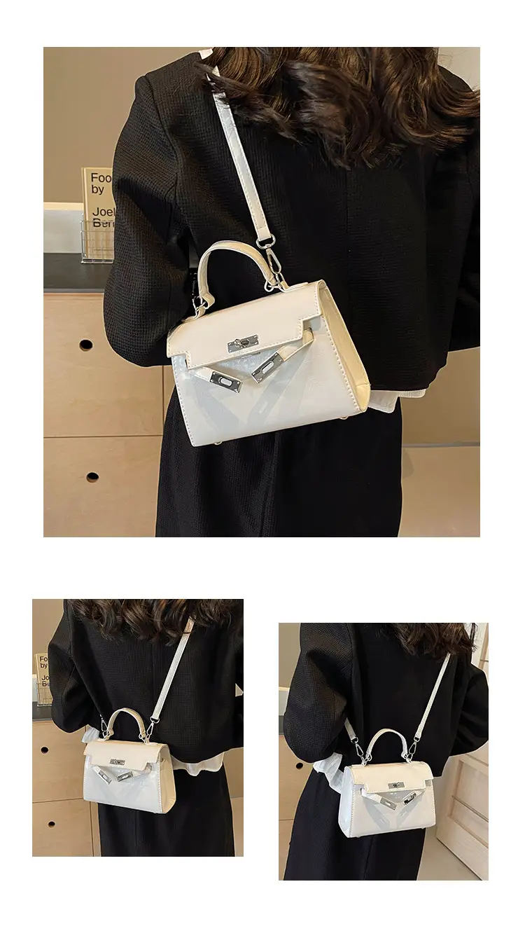 Women's Crossbody Tote Bag with High-Grade Leather & Platinum Hardware — feature 14