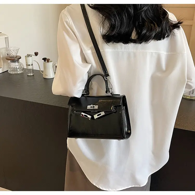 Women's Crossbody Tote Bag with High-Grade Leather & Platinum Hardware — feature 19