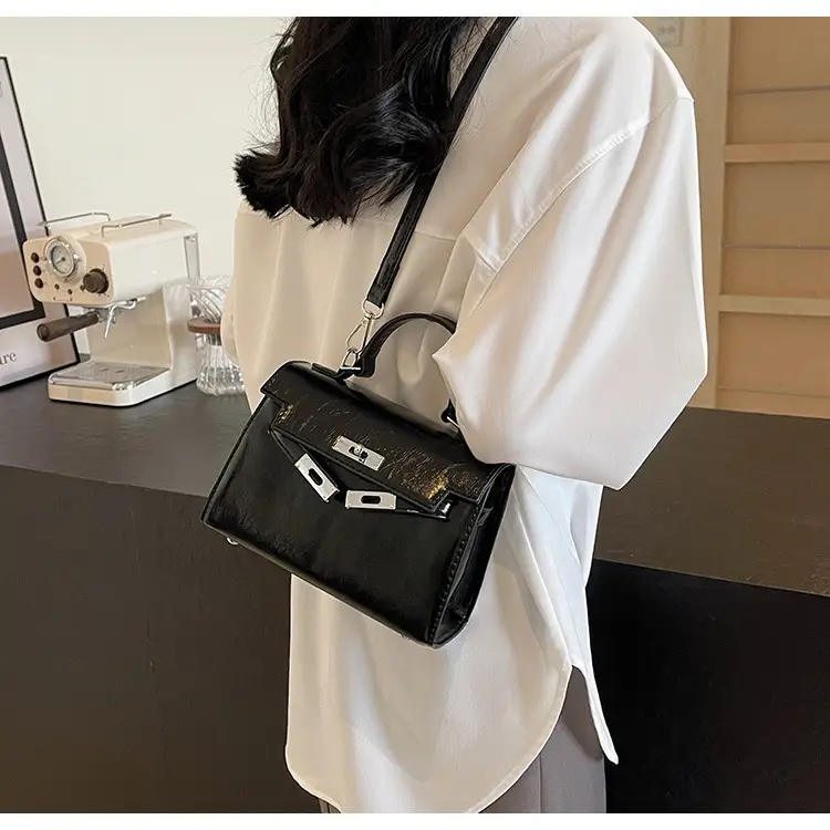 Women's Crossbody Tote Bag with High-Grade Leather & Platinum Hardware — feature 22