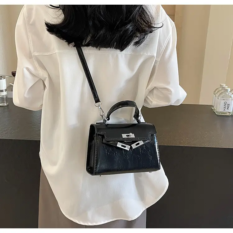 Women's Crossbody Tote Bag with High-Grade Leather & Platinum Hardware — feature 23