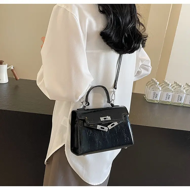 Women's Crossbody Tote Bag with High-Grade Leather & Platinum Hardware — feature 26