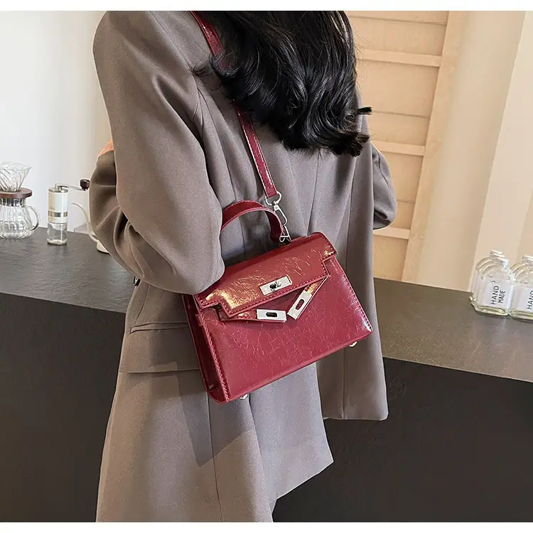 Women's Crossbody Tote Bag with High-Grade Leather & Platinum Hardware — feature 32