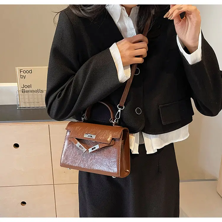 Women's Crossbody Tote Bag with High-Grade Leather & Platinum Hardware — feature 37