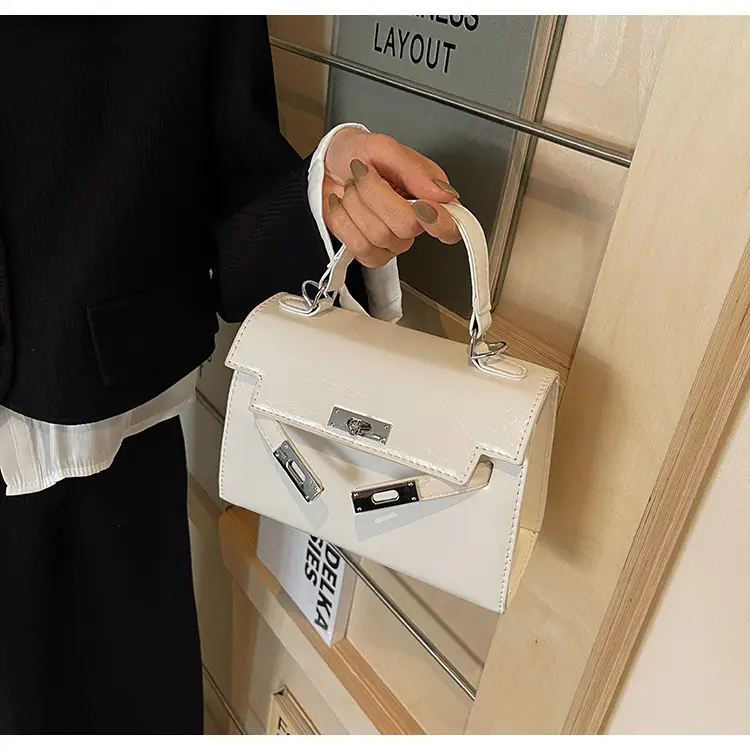 Women's Crossbody Tote Bag with High-Grade Leather & Platinum Hardware — feature 40