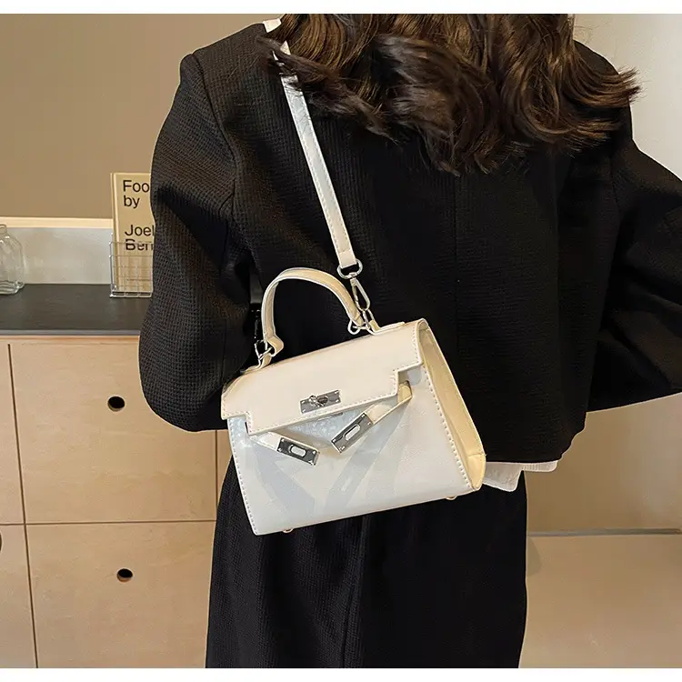 Women's Crossbody Tote Bag with High-Grade Leather & Platinum Hardware — feature 41