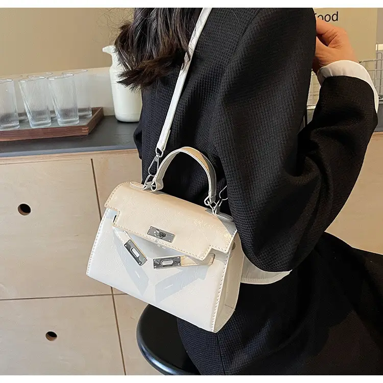 Women's Crossbody Tote Bag with High-Grade Leather & Platinum Hardware — feature 42