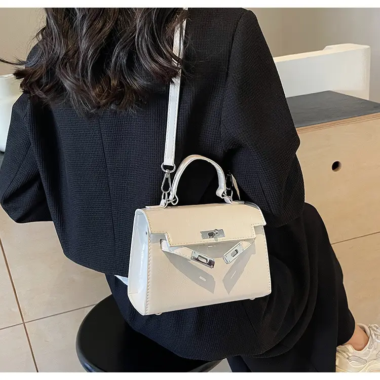 Women's Crossbody Tote Bag with High-Grade Leather & Platinum Hardware — feature 43