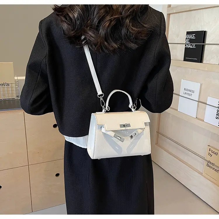 Women's Crossbody Tote Bag with High-Grade Leather & Platinum Hardware — feature 46