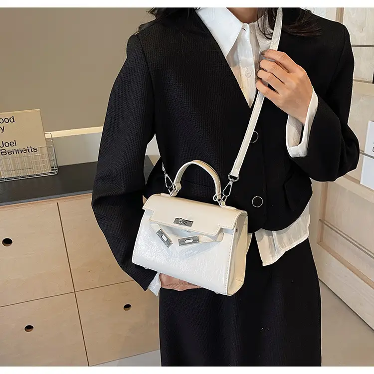 Women's Crossbody Tote Bag with High-Grade Leather & Platinum Hardware — feature 47