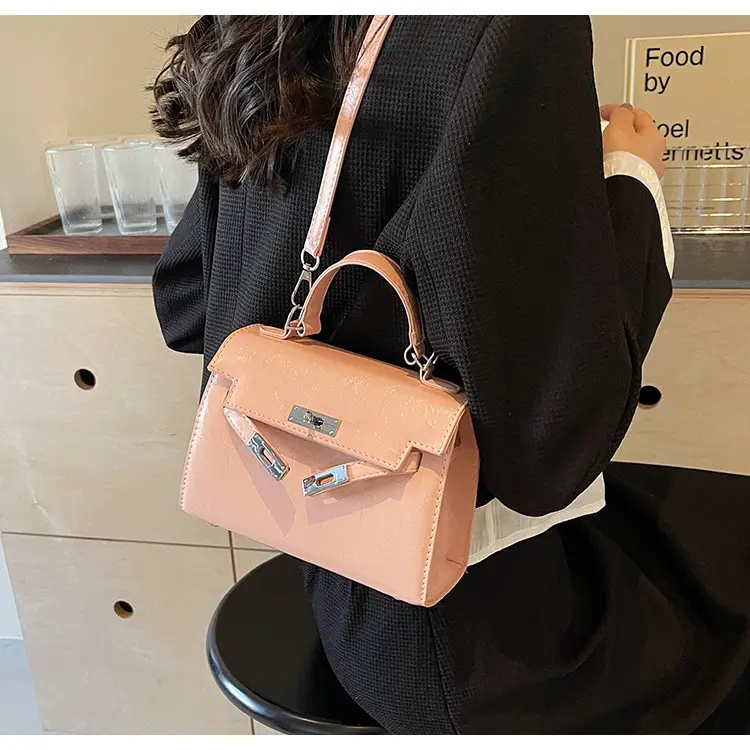 Women's Crossbody Tote Bag with High-Grade Leather & Platinum Hardware — feature 50