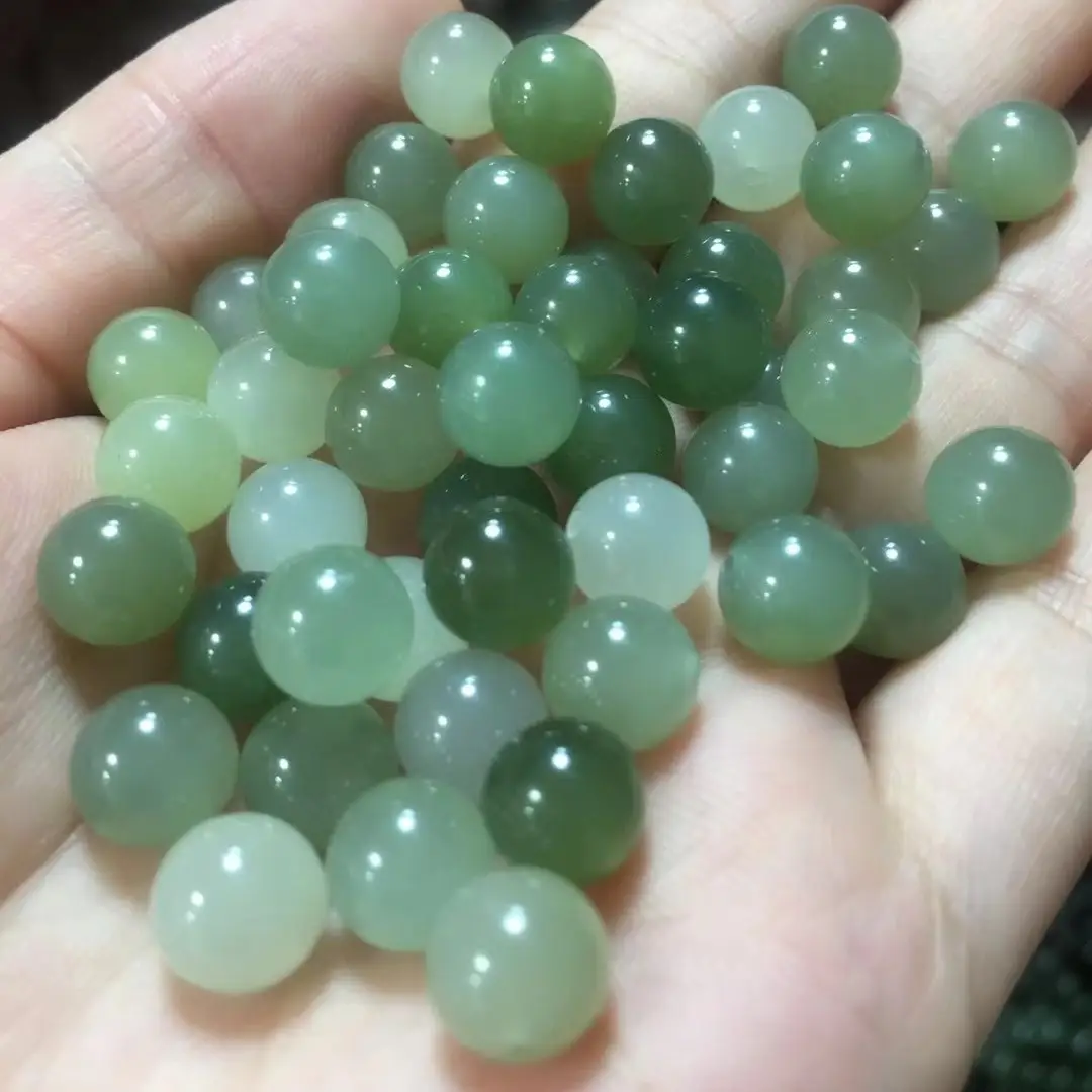 Natural Hetian Jade Half Hole Beads Factory Wholesale - Image 4