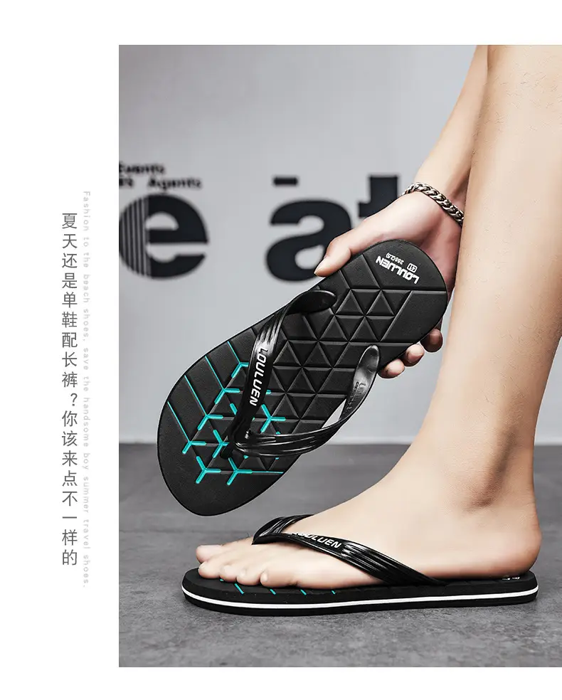 2024 Men's Distinctive Thai Flip Flops Green Non-Slip — feature 17