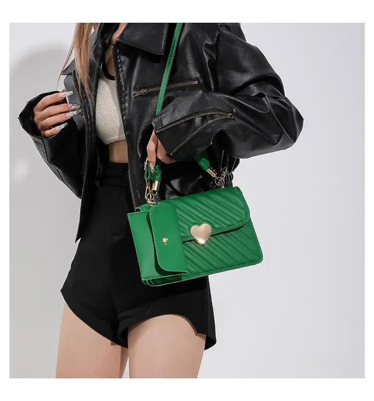 White Pleated Shoulder Messenger Bag for Women — feature 19