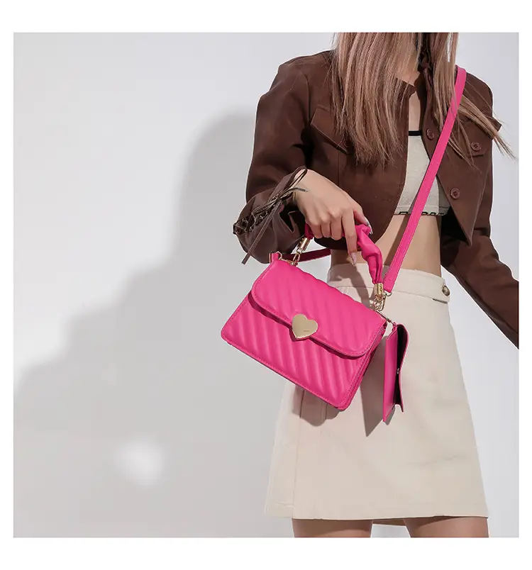 White Pleated Shoulder Messenger Bag for Women — feature 28