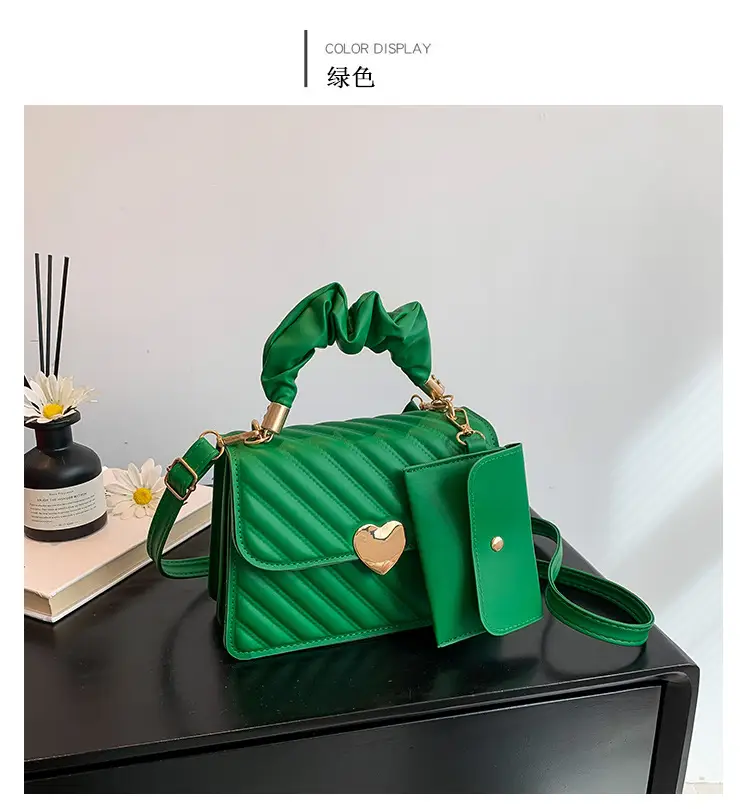 White Pleated Shoulder Messenger Bag for Women — feature 35