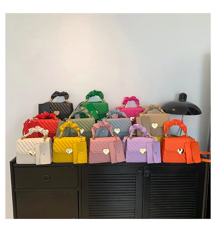 White Pleated Shoulder Messenger Bag for Women — feature 46